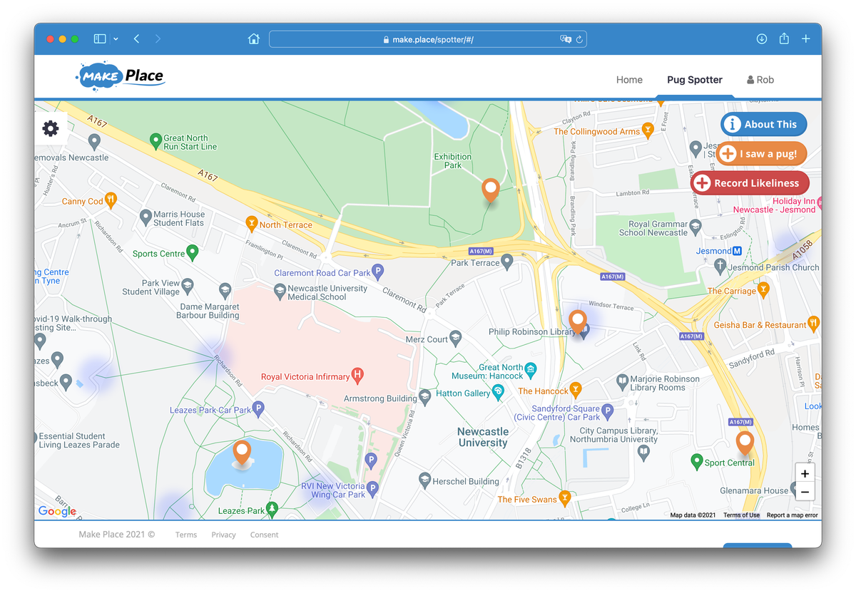 The Make Place map